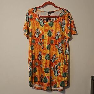 L & B Lucky Blessed  cactus  print L